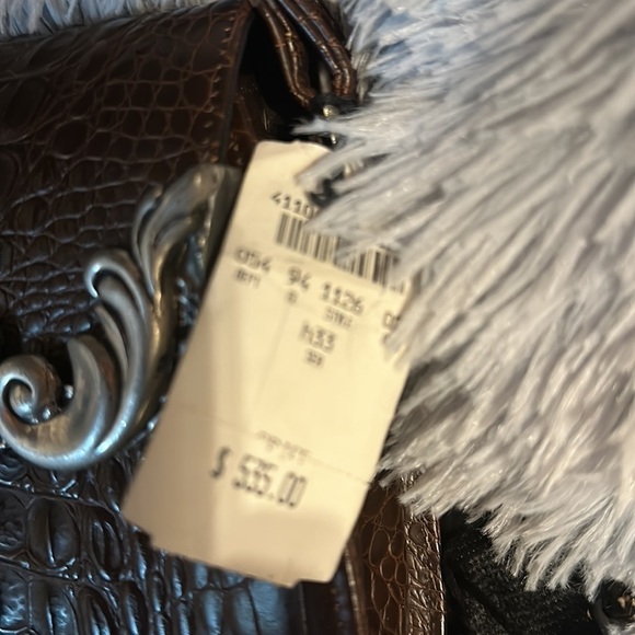 Glen Miller for Ann Turk made in USA. Croc embossed handbag. With dust bag - Picture 7 of 13